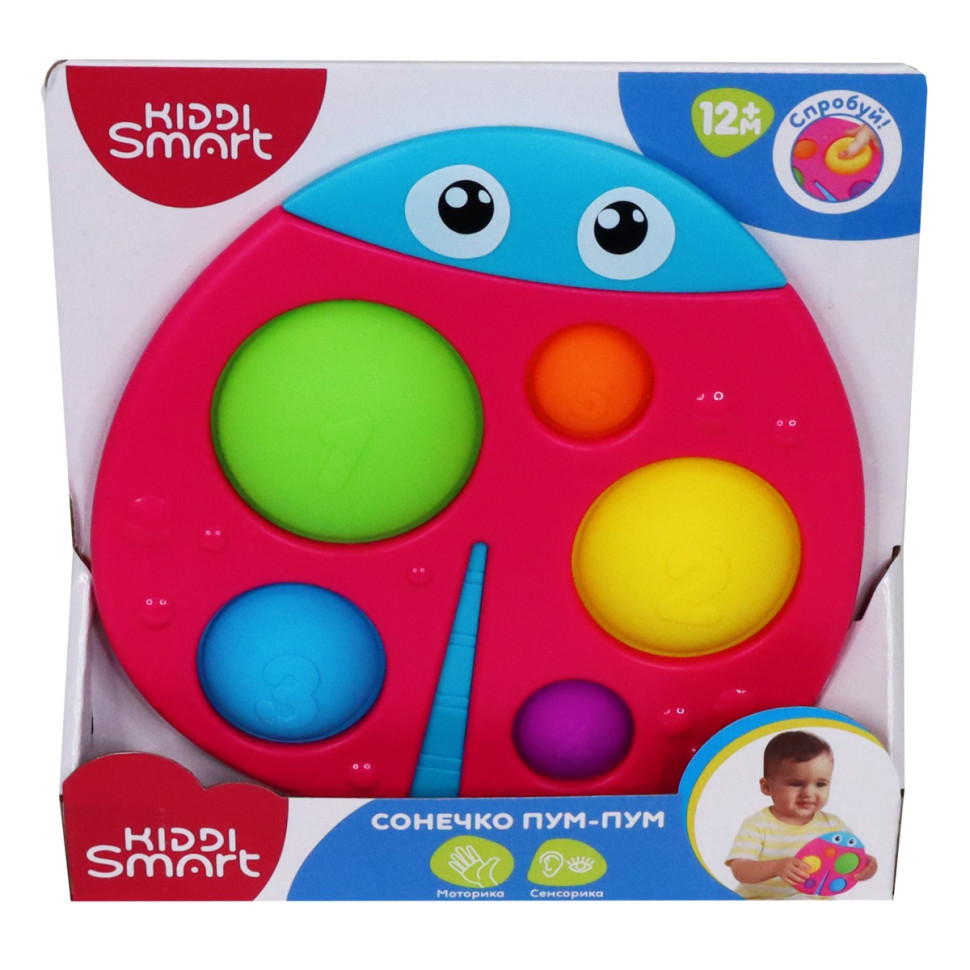 Детская сенсорная игрушка "Божья коровка Пум-пум" KIDDI SMART 4520-KS