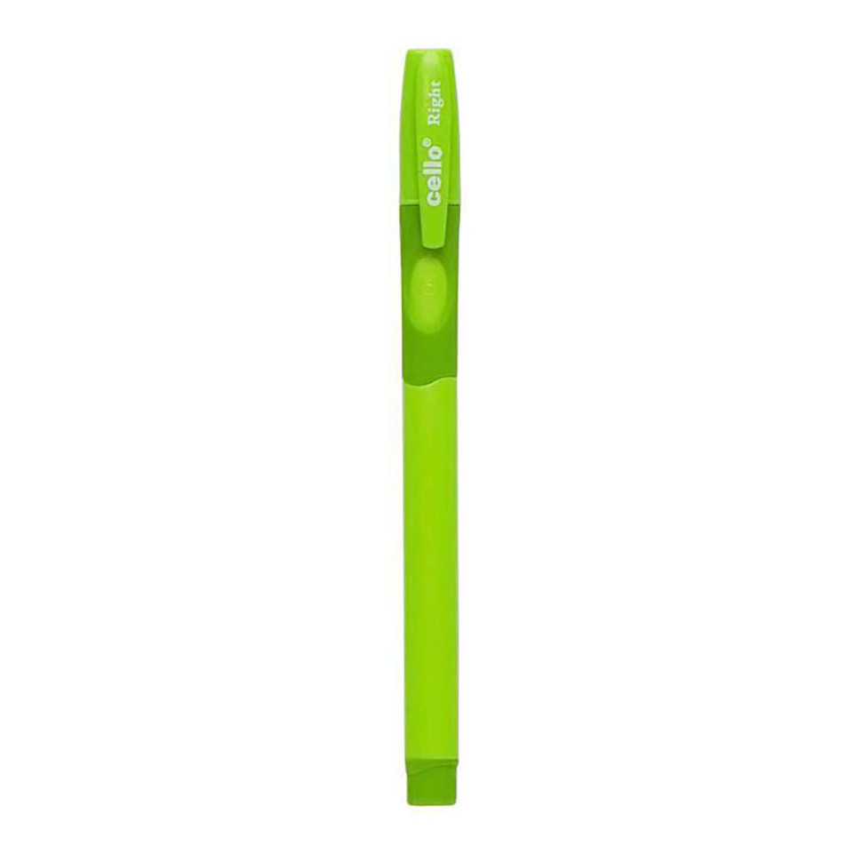 Ручка масляная "Fine Top" CL1361R-50(Blue) синяя 0,7 мм, тренажер правша Зеленый