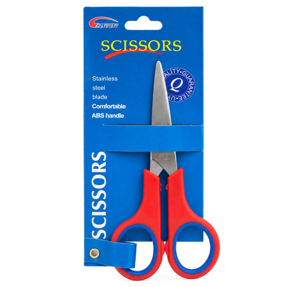 Канцелярские ножницы №5 Scissors "C" 89466, 14 см Красный