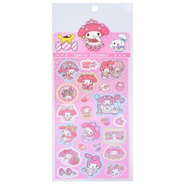 Наклейки декоративные "Sanrio Stickers" SZ240906-11 с блестками