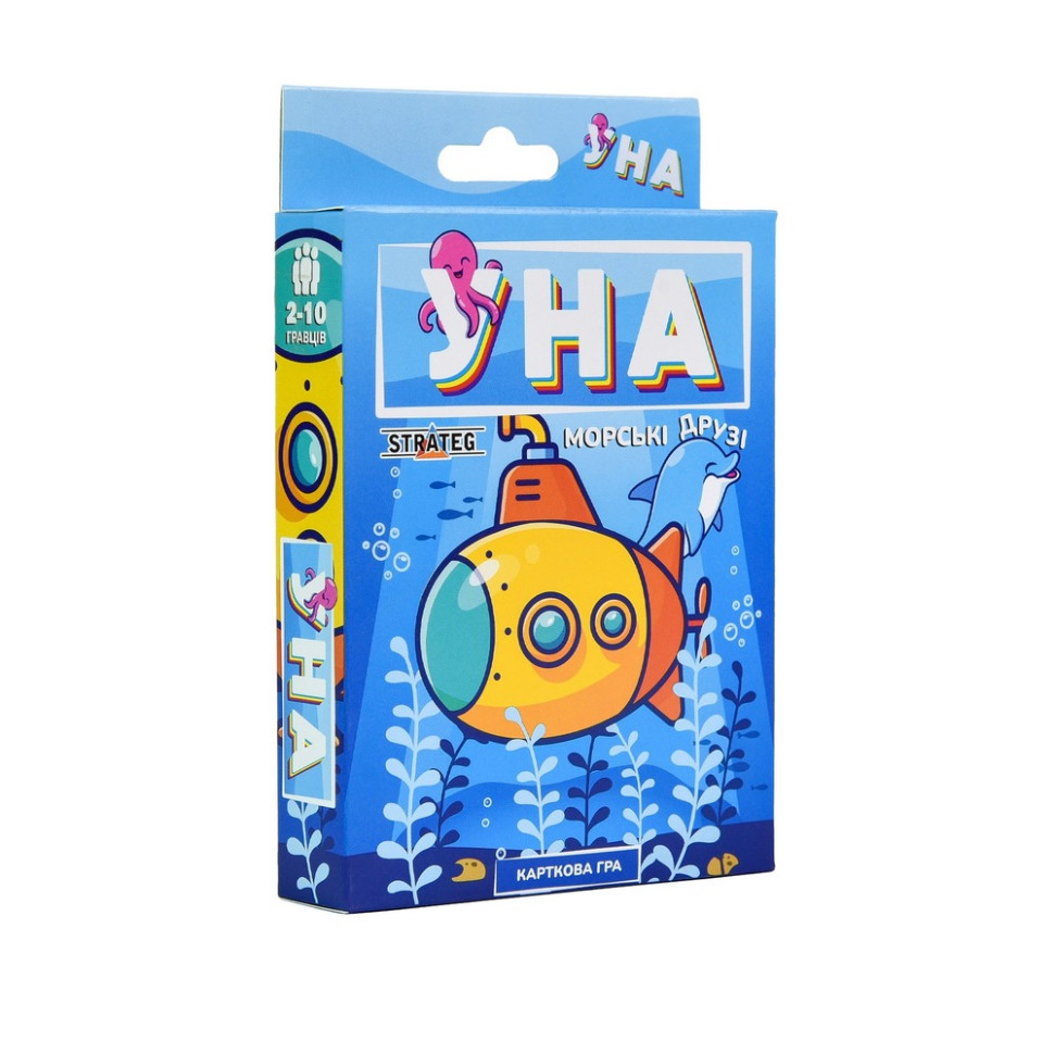 Карточная игра "УНА морские друзья" 30449 на украинском языке 108 карточек