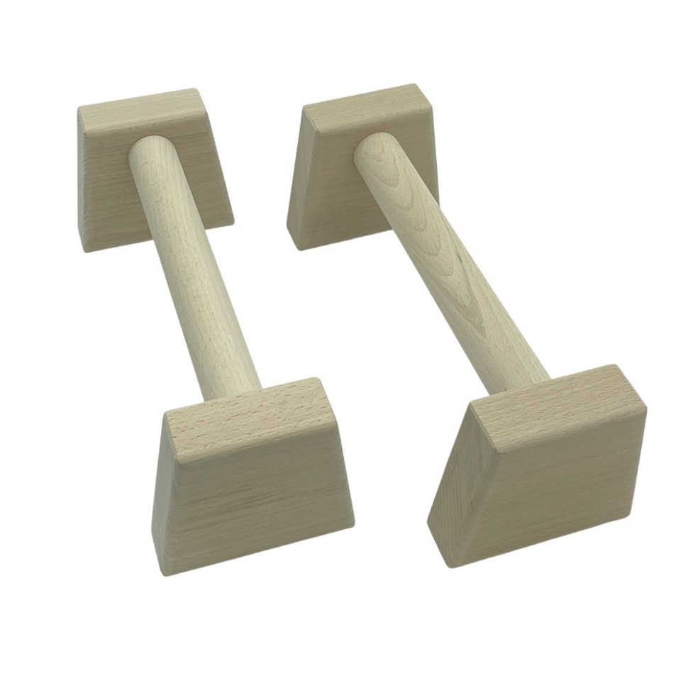 Паралетсы, упоры для отжимания деревянные Wood Gym Push Up NE-WD-30 из бука 30 см 2 шт