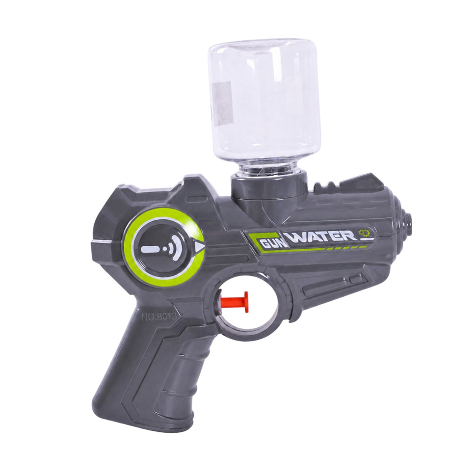 Детский игровой Водный пистолет 8013A(Grey) пластик, 15 см, с бутылкой