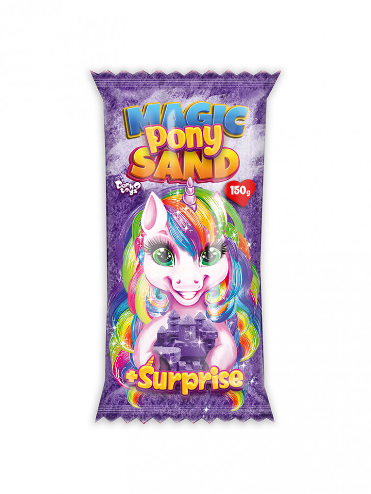 Набор для творчества "Кинетический песок "Magic Pony Sand" MPS-01, 150 грамм Фиолетовый