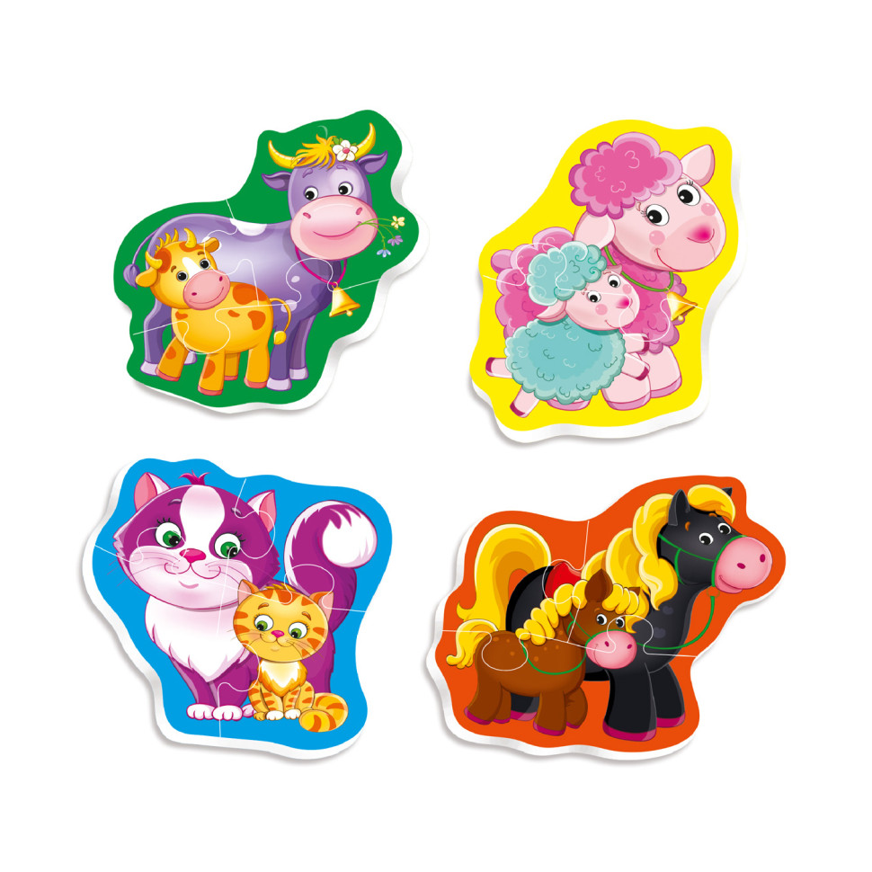Детские пазлы Baby puzzle "Мама и малыш" Vladi toys VT1106-97