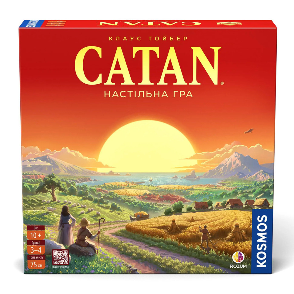 Настольная стратегическая игра CATAN R100UA от 10 лет, 3-4 игрока