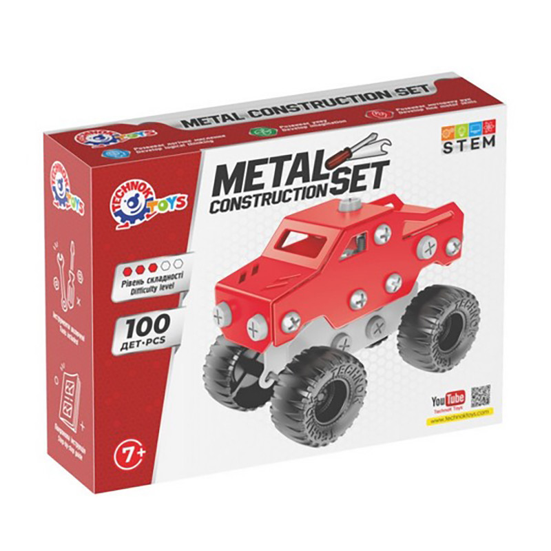 Детский металлический конструктор 1317TXK 100 деталей
